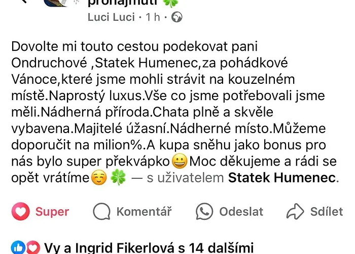 Statek Humenec - Klid U Lesu, Cesko